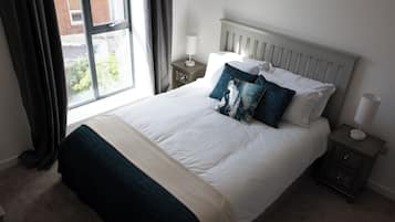 2 slaapkamers, een strijkplank/strijkijzer, wifi, beddengoed