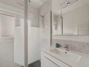 Shower, hair dryer