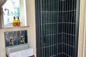 シャワー、タオル、石鹸、トイレットペーパー