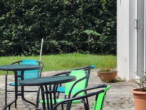 Terrace/patio - BEECH LODGE, family friendly in Foulksmills, County Wexford (Wexford)