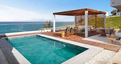 Villa Akroyiali Seafront Serenity Shared Pool