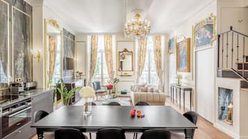 Apartment, City View | Living area | Offices