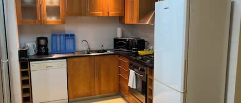 Microwave, oven, stovetop, dishwasher