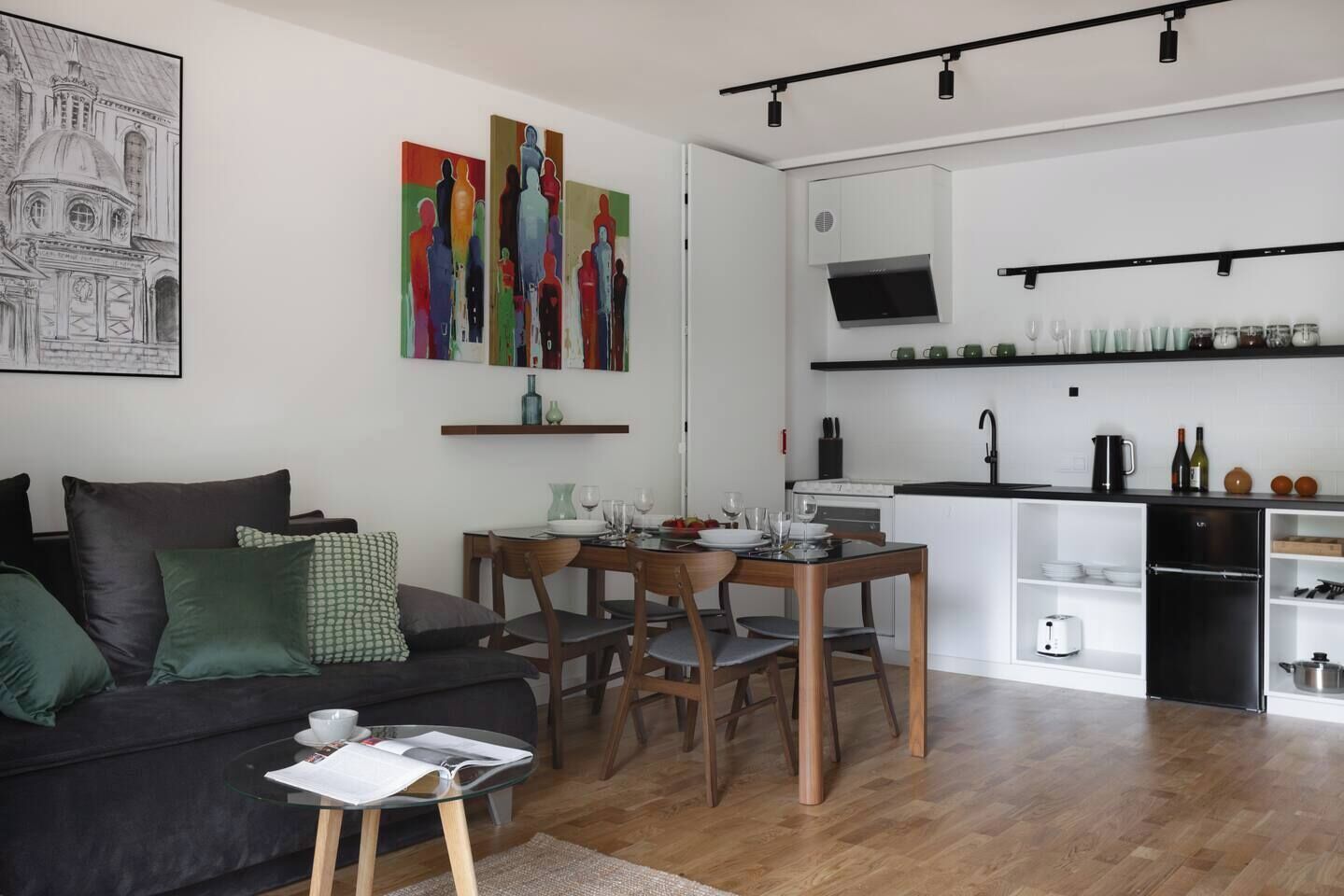 Appartement Confort, 1 grand lit et 1 canapé-lit | Aire de séjour