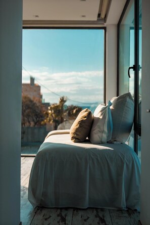 Villa de lujo, vistas al mar | 6 dormitorios, sábanas de algodón egipcio, ropa de cama de alta calidad