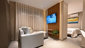 Traditional Apartment, 1 Bedroom | Living area - ABIBA Apart-Hotel & SPA (Asunción)
