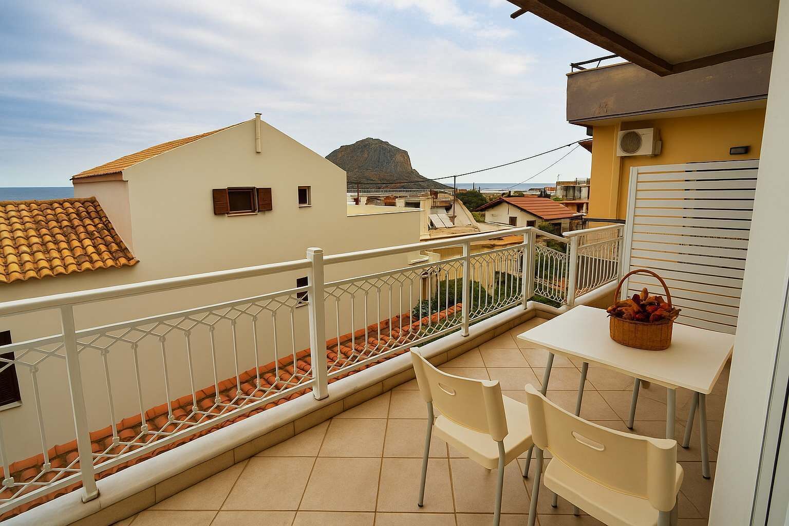 屋外ダイニングエリア