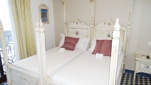 Down comforters, free minibar items, in-room safe, blackout drapes