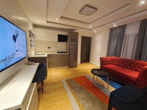 Family Apartment, Balcony, City View | Living area - Dejays Homes and Shortlets (Abuja)