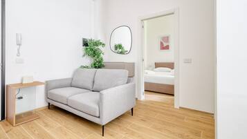 Appartement Confort, vue ville | Coin séjour