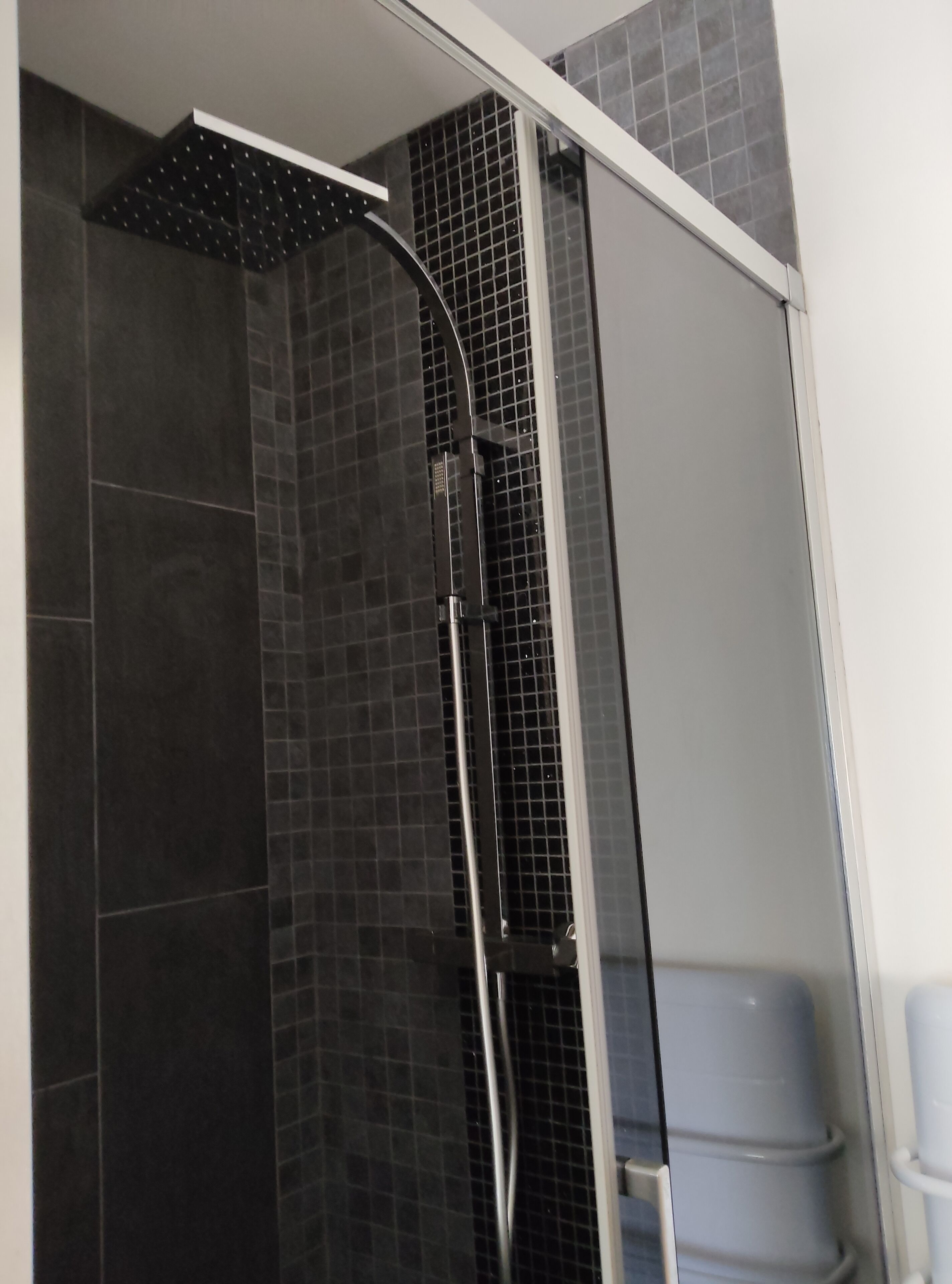 Secador de cabelo, toalhas de banho, papel higiênico 