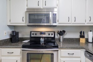 Microwave, oven, stovetop, dishwasher