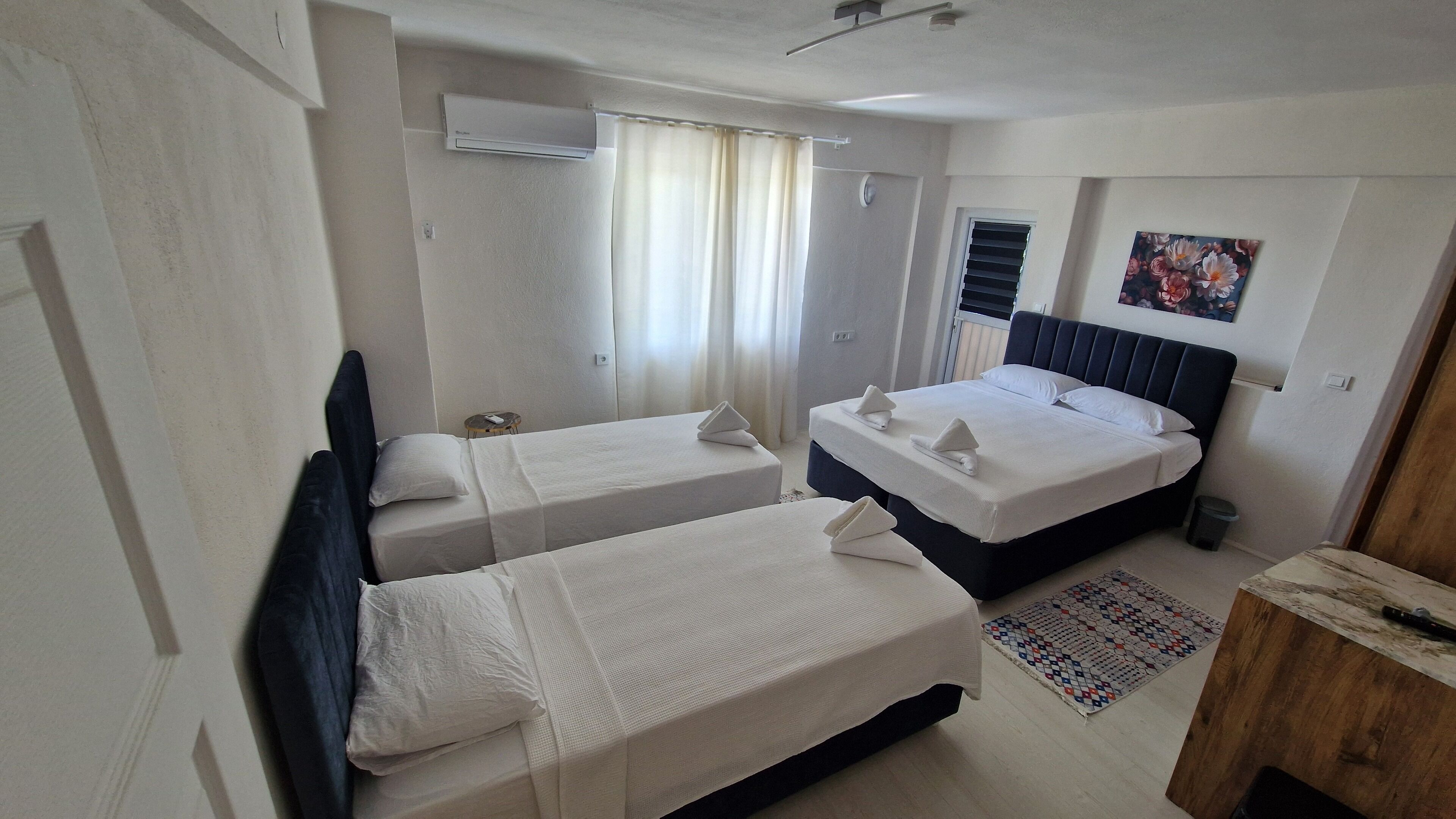 Family Quadruple Room | Premium bedding, Select Comfort beds, desk, laptop workspace