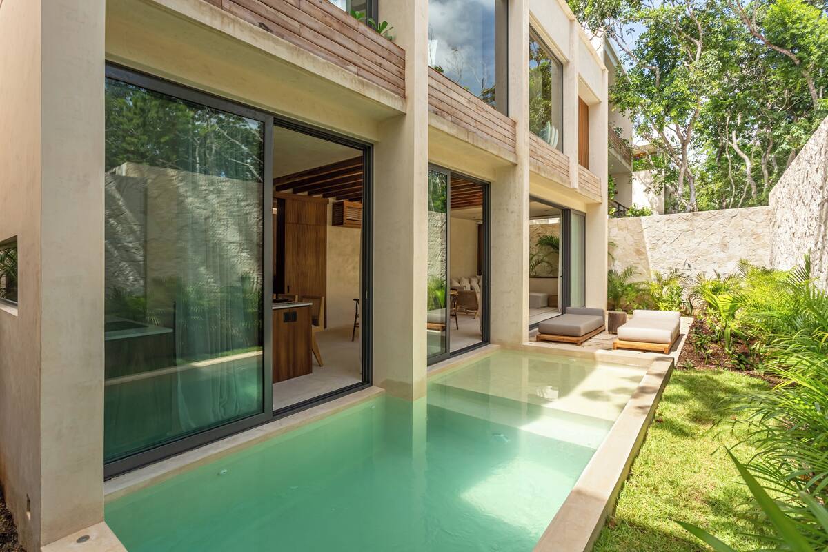 Premium Villa, Private Pool, Garden View | Premium bedding, in-room safe, laptop workspace, iron/ironing board