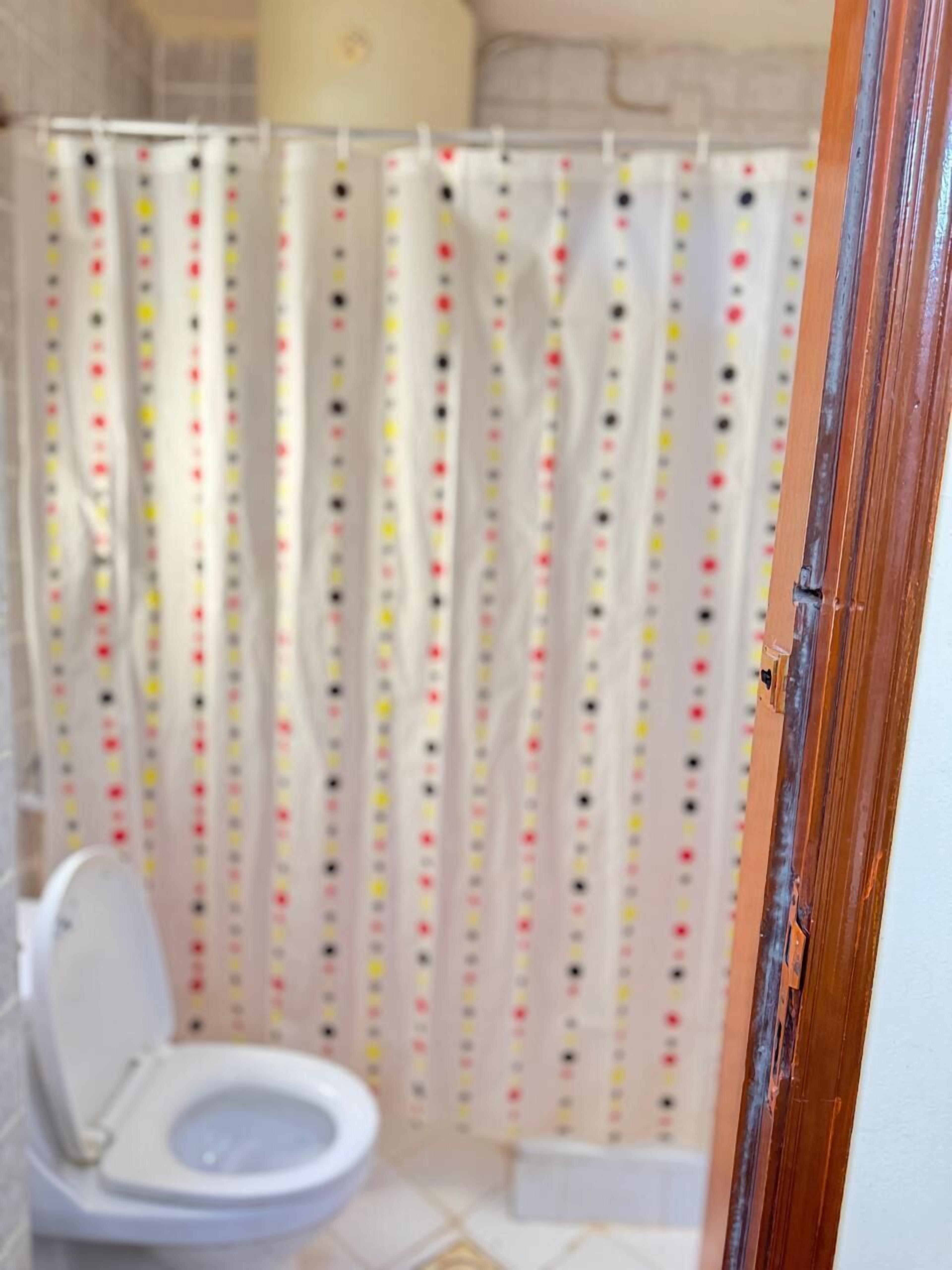 Ducha, artículos de tocador gratuitos, secador de pelo, pantuflas