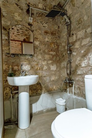 Free toiletries, hair dryer, slippers, towels