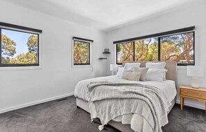 4 bedrooms, iron/ironing board, travel cot, WiFi