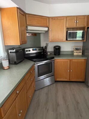 Microwave, oven, stovetop