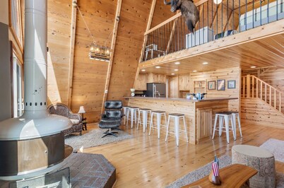 Lakefront Cabin with Loft & Bar in Comstock WI - New Vacation Rental!