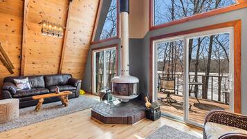 TV connectée, cheminée