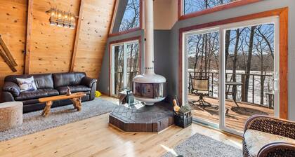 Lakefront Cabin with Loft & Bar in Comstock WI - New Vacation Rental!