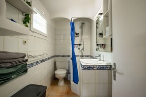 Shower, hair dryer