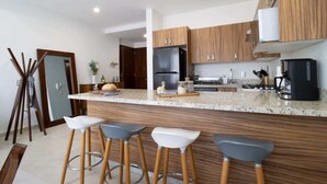 Coffee/tea maker, fridge, microwave, oven - Ocean View Roof Pool BBQ Gym, Walk to Beach (Puerto Vallarta)