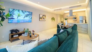 Living area - Nautico Condo, Rooftop Pool, Gym, Steps to the Marina! (Puerto Vallarta)
