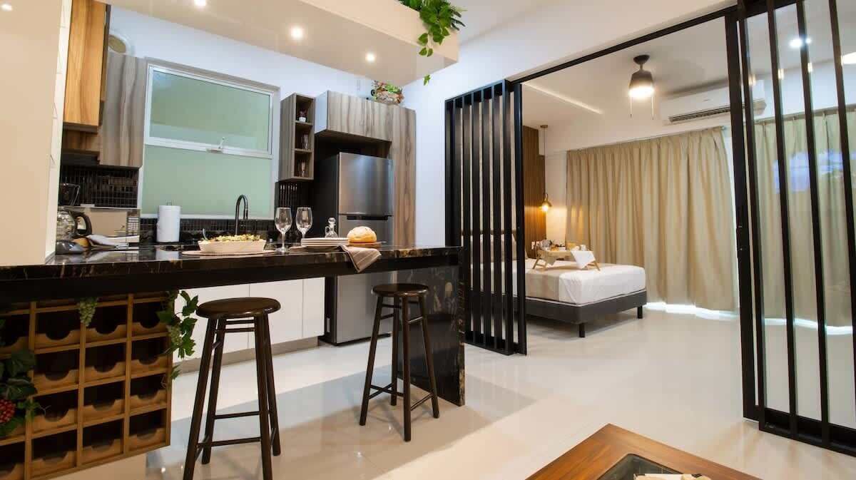 1 bedroom, iron/ironing board, travel crib, WiFi