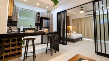 1 bedroom, iron/ironing board, travel crib, WiFi