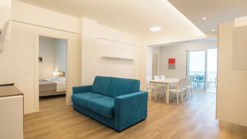 32-inch flat-screen TV with cable channels