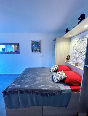 1 quarto, roupa de cama
