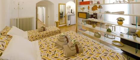 1 Schlafzimmer, Reisekinderbett, kostenloses WLAN, Bettwäsche