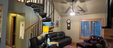 TV connectée, cheminée