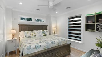 2 bedrooms, iron/ironing board, travel crib, free WiFi