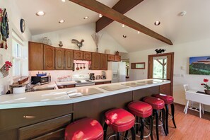 Microwave, oven, stovetop, dishwasher