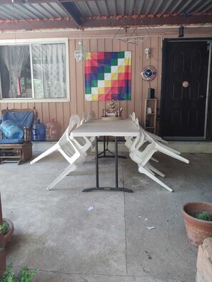 Outdoor dining - HOUSE OF ANCESTRAL MEDICINES AND MASTER PLANTS (tijuana)