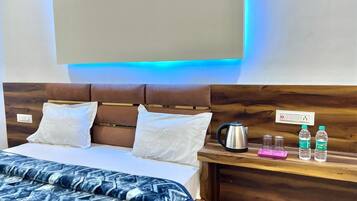 Deluxe Double Room, Balcony, City View | Desk, laptop workspace, free WiFi