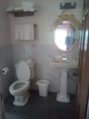 Deluxe Single Room, Balcony, Sea View | Bathroom | Shower, free toiletries, hair dryer, towels