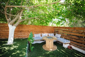 Property grounds - Nikos StoneHouse family home, located in the center of Prines (Rethymno)