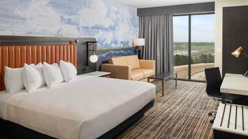 Premium bedding, pillowtop beds, in-room safe, desk