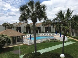 Appart'hôtel, 1 très grand lit et 1 canapé-lit (Blue Surf 17A) | Piscine