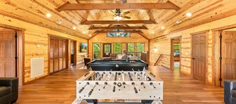 New 8BR Mountain Getaway | Close to PF | Private Heated Pool | Sleeps 28