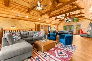 Game room - NEW 8BR Cabin | Heated Pool, Hot Tub, Views (Sevierville)