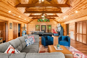 Game room - NEW 8BR Cabin | Heated Pool, Hot Tub, Views (Sevierville)