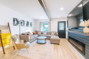 TV connectée, cheminée