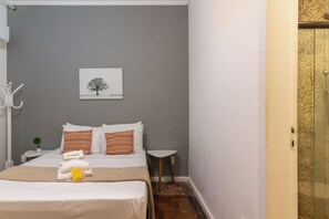 Blackout curtains, iron/ironing board, free WiFi, bed sheets