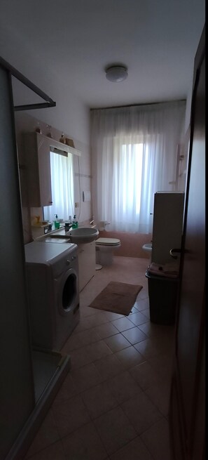 Hair dryer, bidet, soap