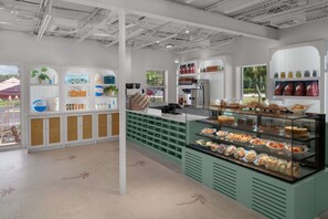 The Hutch (on-site) - Our coastal café featuring grab-and-go essentials, gourmet coffee, and the famed NYC Ess-A-Bagel flown in daily. Located near the Main Resort. - Pool View 2 King | Golf, Beach & Tiki Bars (Stuart)