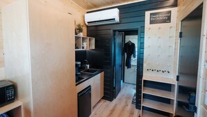Luksusbungalow, kjæledyr tillatt, elveutsikt | Innvendig